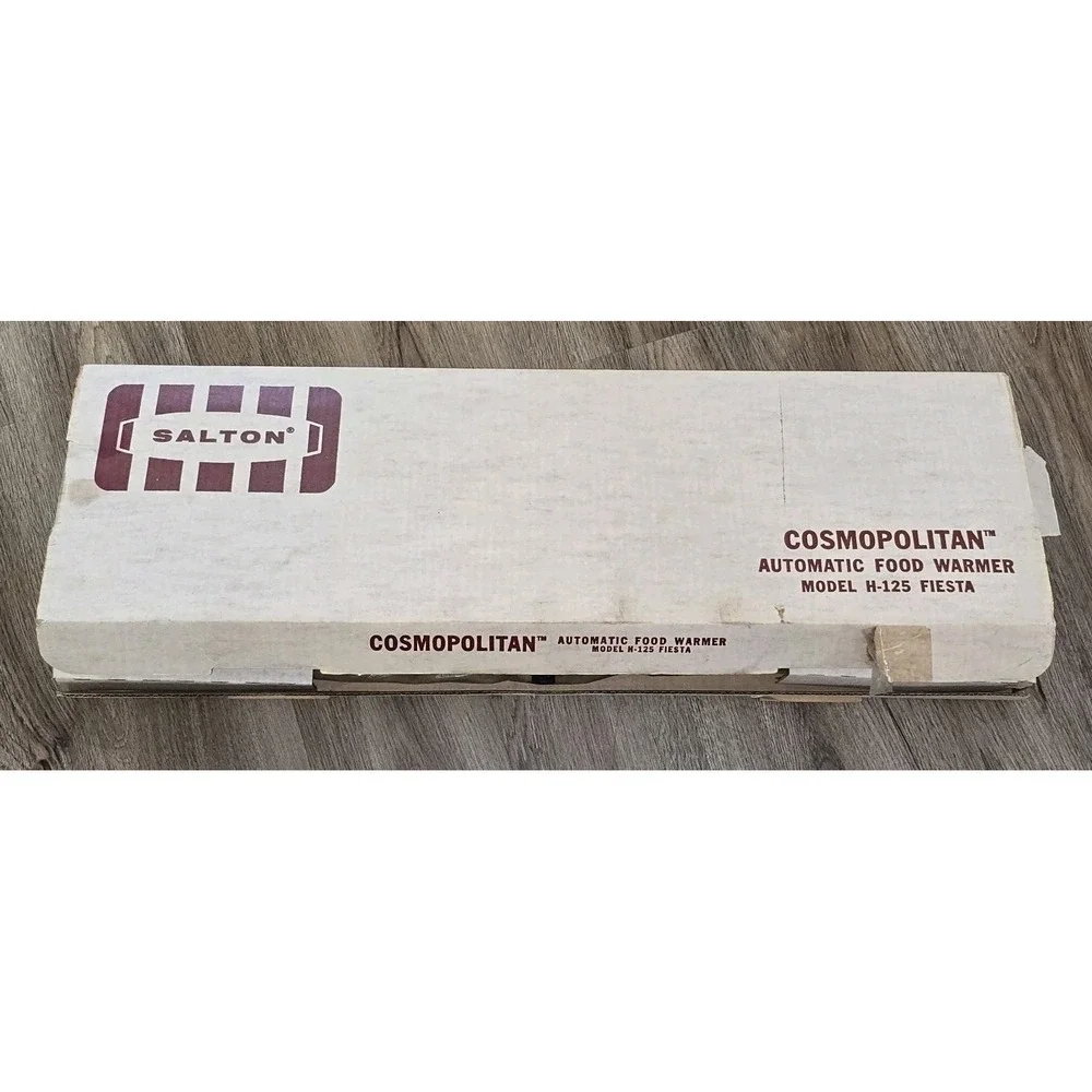 Salton Cosmopolitan Automatic Food Warmer H-125 Gourmet MCM New Old‎ Stock New!